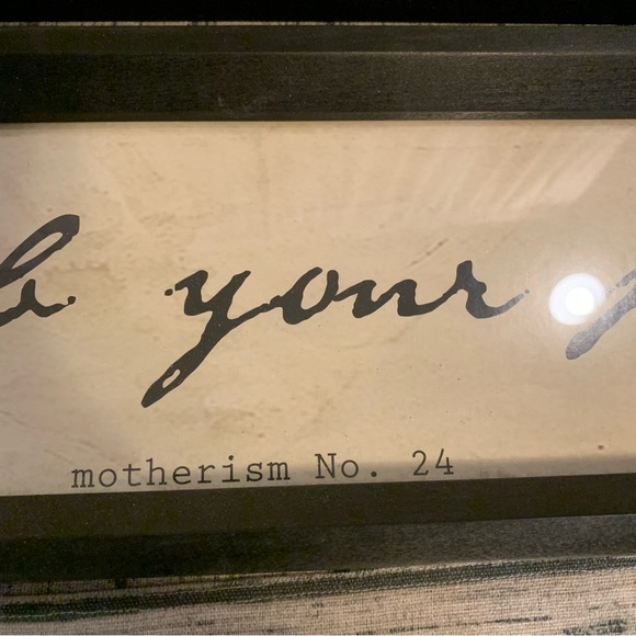 Pottery Barn New Bathroom Wall Art Wash Your Hands Comb Your Hair Brush Teeth - Picture 4 of 12